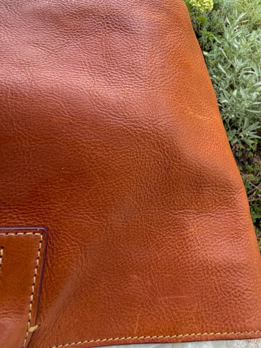 DOONEY & BOURKE Russel Florentine Italy Large Natural Tan Carryall Laptop Bag - Picture 13 of 14